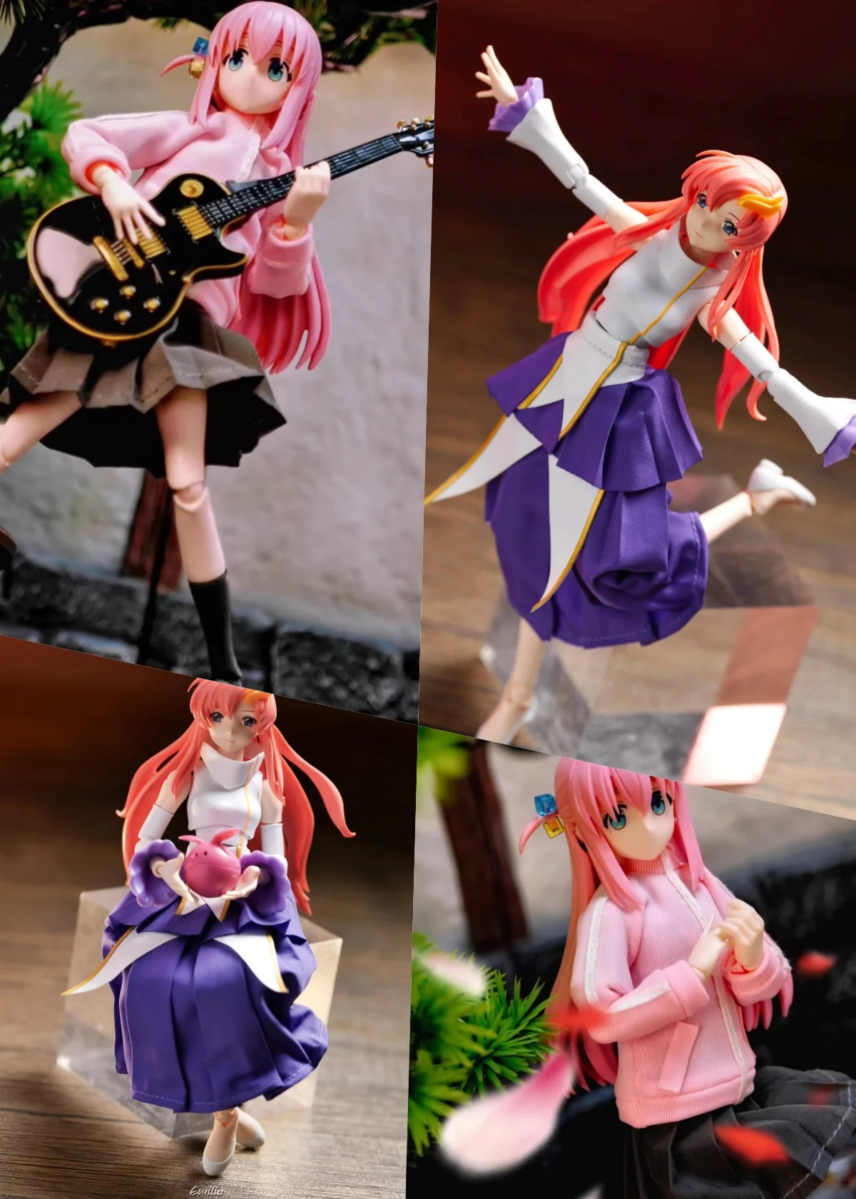 

【No Figure】Handmade 1/12 Scale Female Doll's Clothing Accessories Skirt Hem Fabric Top Pleated Skirt For 6''Action Figure Model