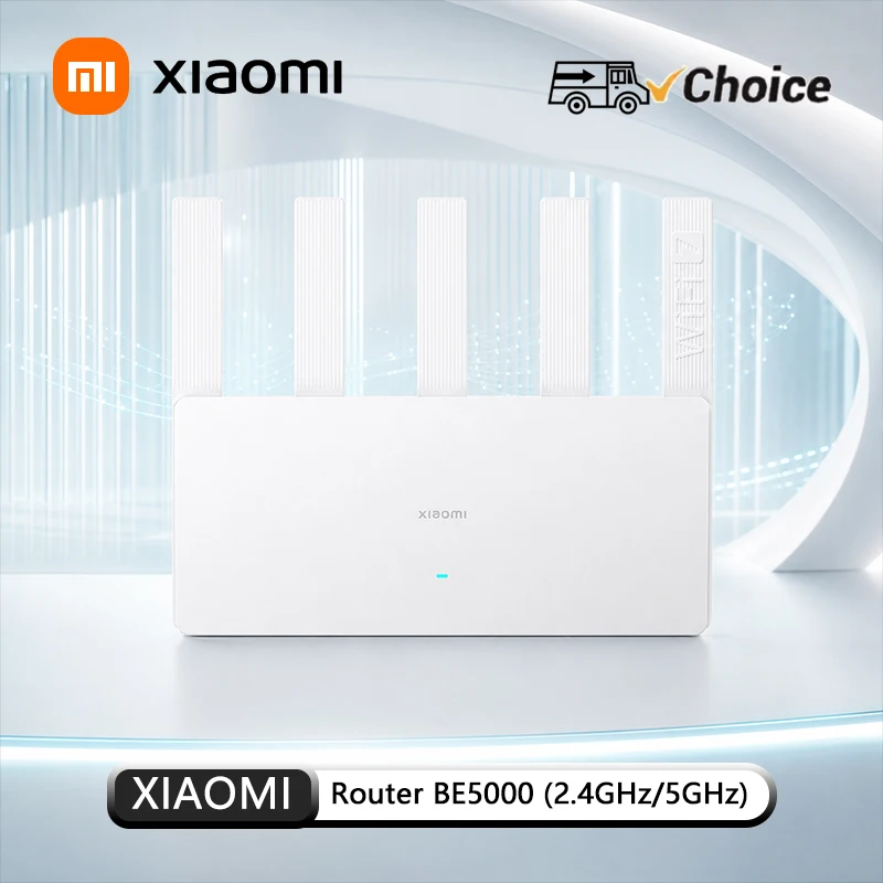 XIAOMI Router BE5000 Wi-Fi 7 2.4/5GHz Dual-Frequency Mesh 2.5G High-Speed Network Port IPTV OFDMA Signal Amplifier Mi Home NEW