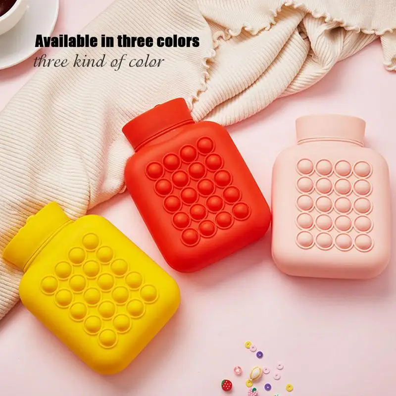 Hot And Cold Compress Hot Water Bottle Bag Small Soft Silicone Thermal Bag Microwave Heating Travel Warm Water Bag For Children