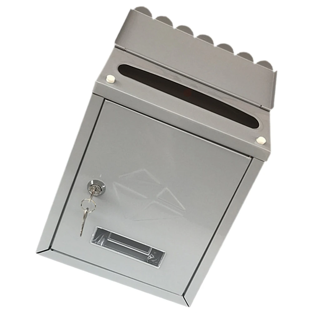 

1pcs Vintage Style Mailbox Wall Mount Tinplate Letter For Home Office Garden Outdoor Decor Retro Metal Post Box Locking