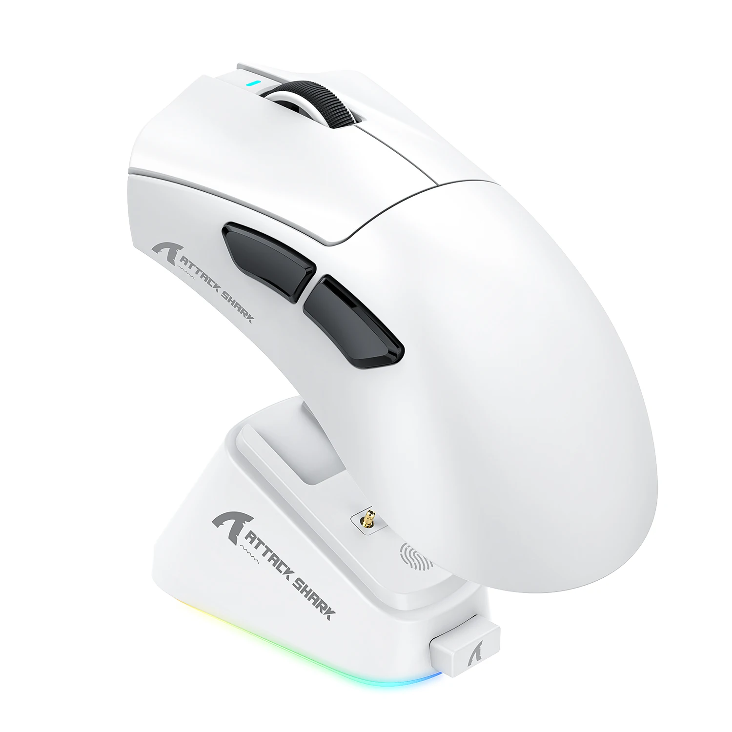 ATTACK SHARK V3PRO Ultra-Light Gaming Mouse, 2.4G Wireless Bluetooth Wired, Charging Dock, 1000Hz Polling Rate, 25000 DPI
