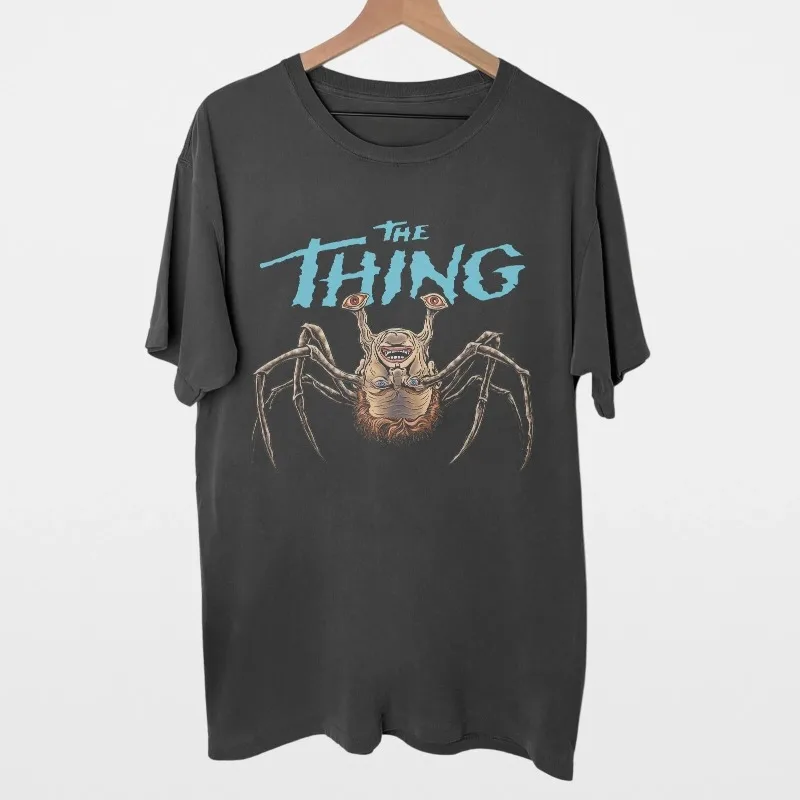 Monster (1982) Movie T-shirt, Horror Movie Fan T-shirt, Men's Summer New Casual Unisex T-shirt