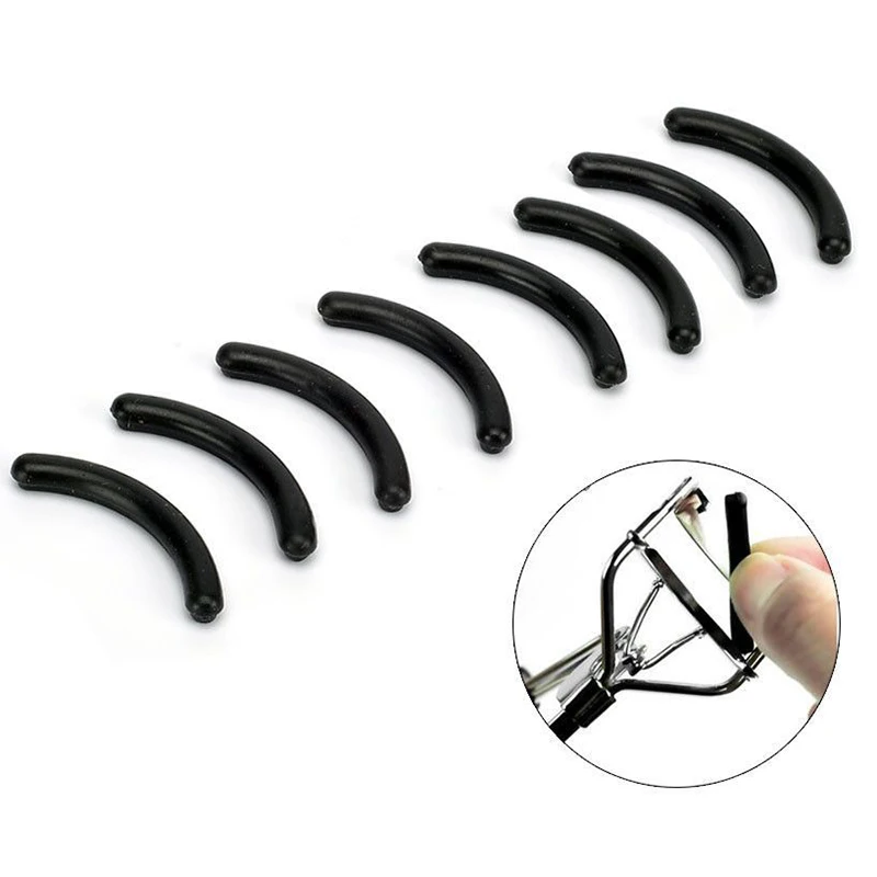 1/2/4PCS Female Eyelash Curler Replacement Pads Rubber Eyelash Clamp High Elastic Clip Pads Black Antibacterial Curling Mats