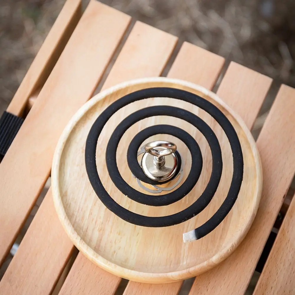 Wooden Mosquito Incense Holder Tray For For BuYe Outdoor Camping Patio Ash Storage Box Minimalist Home Decor Accessory