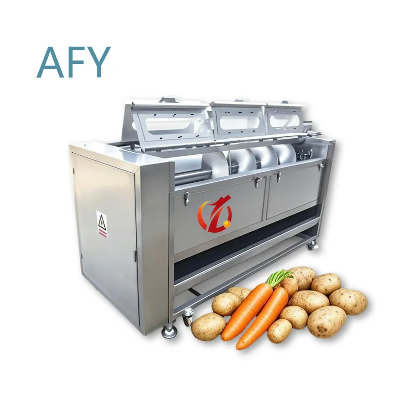 Industrial Vegetable Peeling Machine for Potato Corn Carrot Onion For Food Processing Automation Equipment High Efficiency
