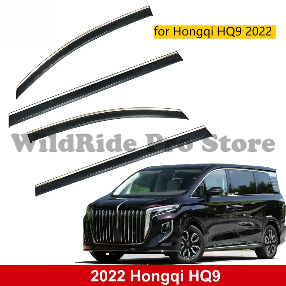 

Car Accessories for Hongqi HQ9 2022 Window Vent Visor Wind Deflectors Sun Door Visor