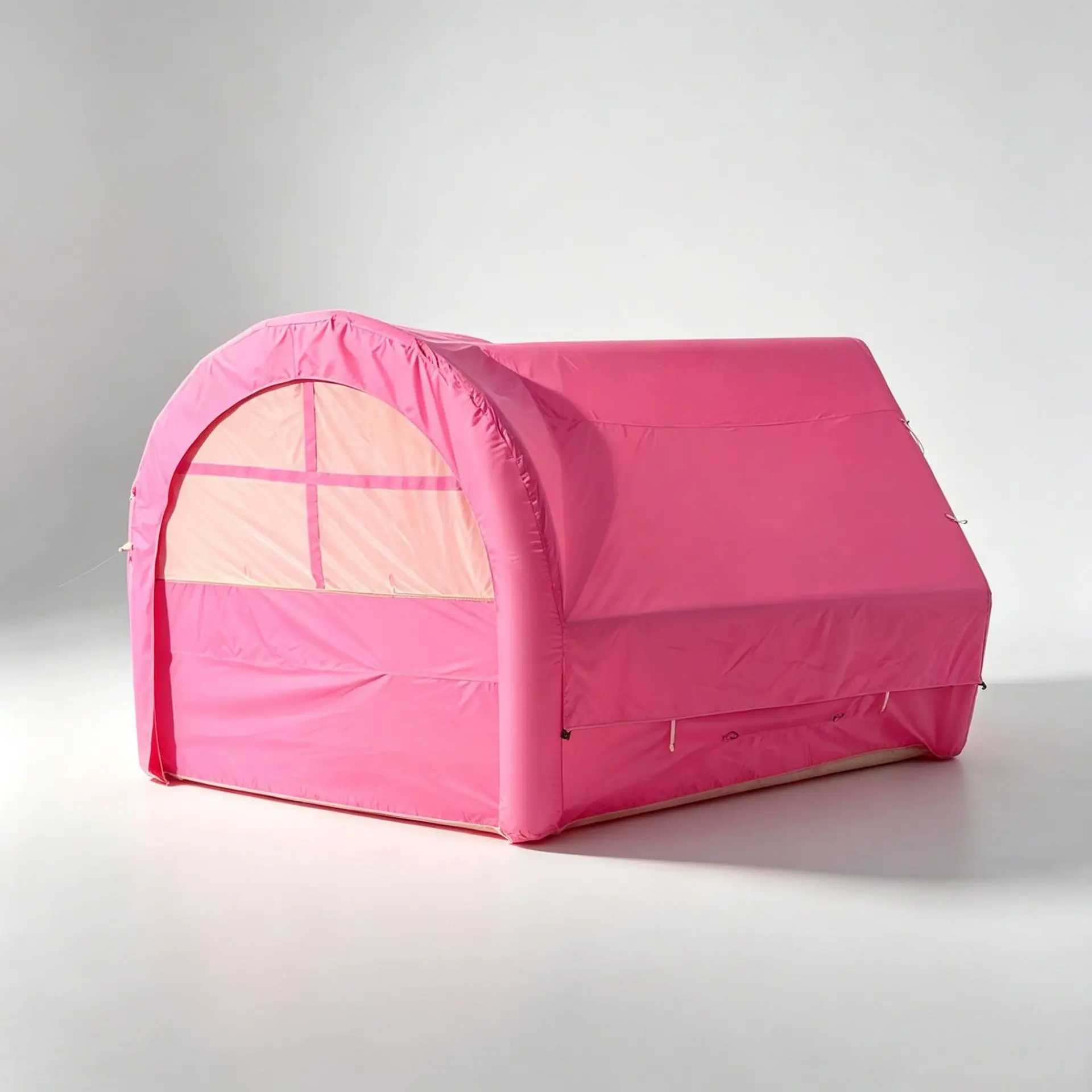 12.6sqm Inflatable Camping Tent, All-in-One Air Beam Waterproof Glamping Tent for Outdoor view 3