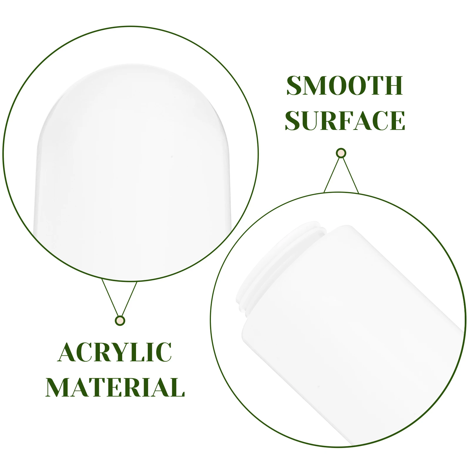 

Outdoor Acrylic Globe Lamp Shade Decorative Light Cover Replacement Garden Patio Wall Fixture 6.5cm Screw Mouth