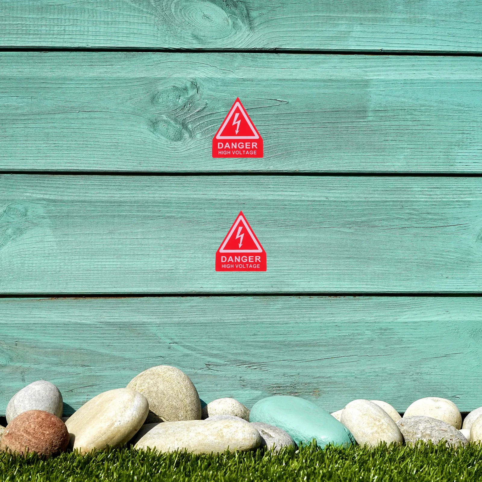 

6pcs High Voltage Danger Signs Warning Label For Electrical Panel Safety Equipment Yellow Triangle Sticker Waterproof Durable