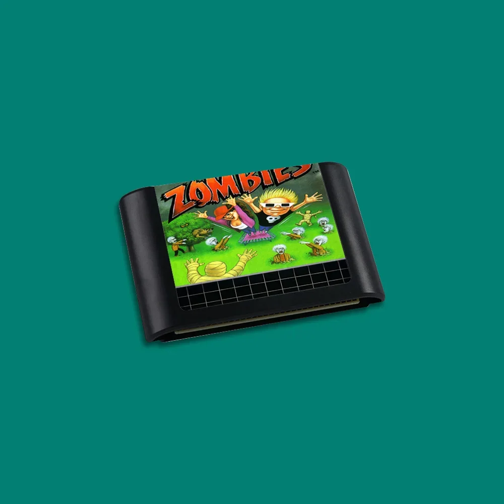 Zombies Ate My Neighbors para MD, Cartuchos de Juego para Consolas SEGA Mega Drive Genesis, Tarjeta de Juego con Caja y Manual EUR JAP US