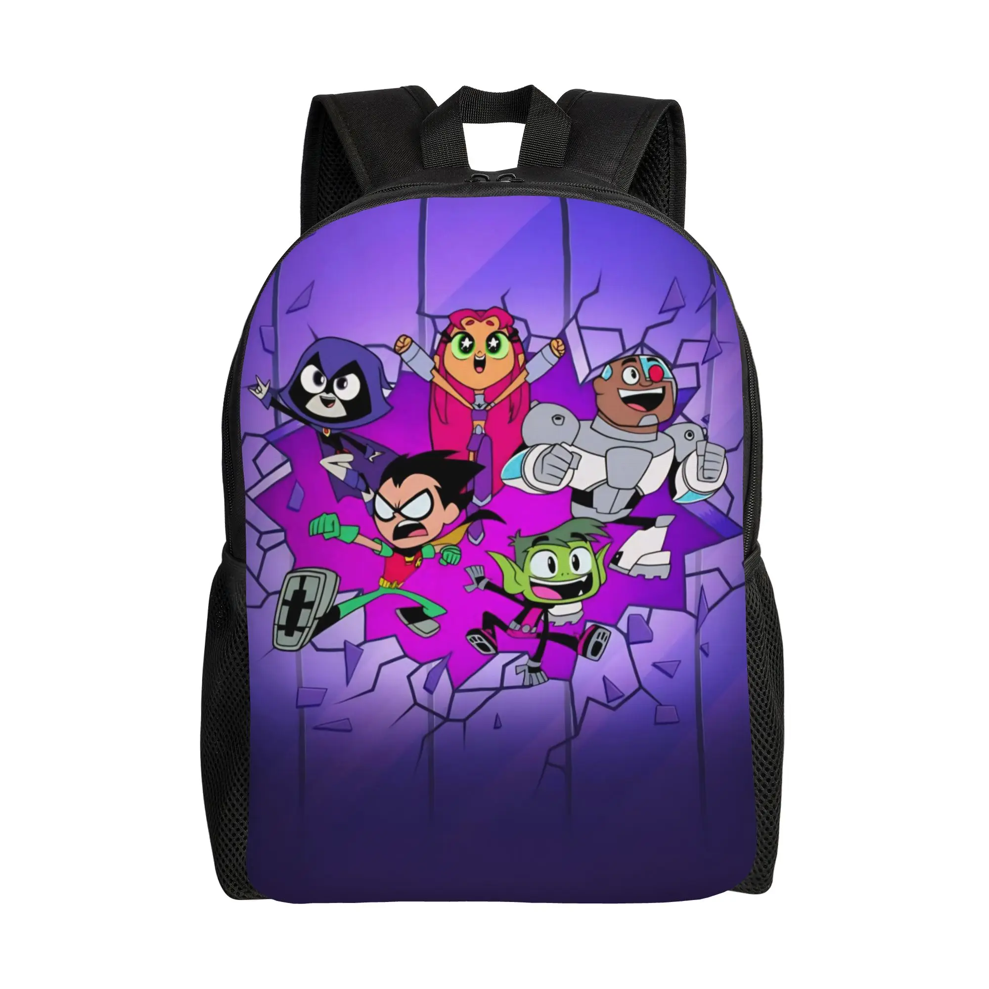 

Рюкзак Teen Titans Go Cartoon для мужчин и женщин, повседневный рюкзак для старшей школы, деловой рюкзак, сумка через плечо для колледжа, легкая сумка