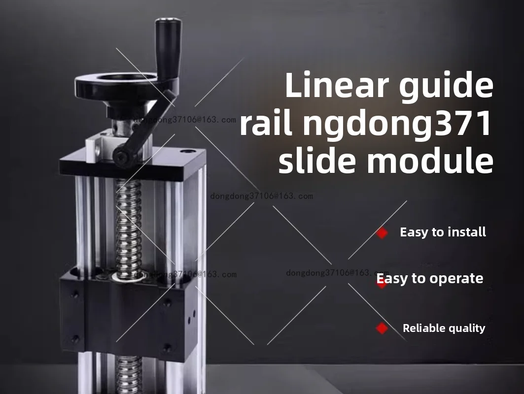 

80 double optical axis sliding table module hand crank manual EBX precision ball screw cross linear guide lift table