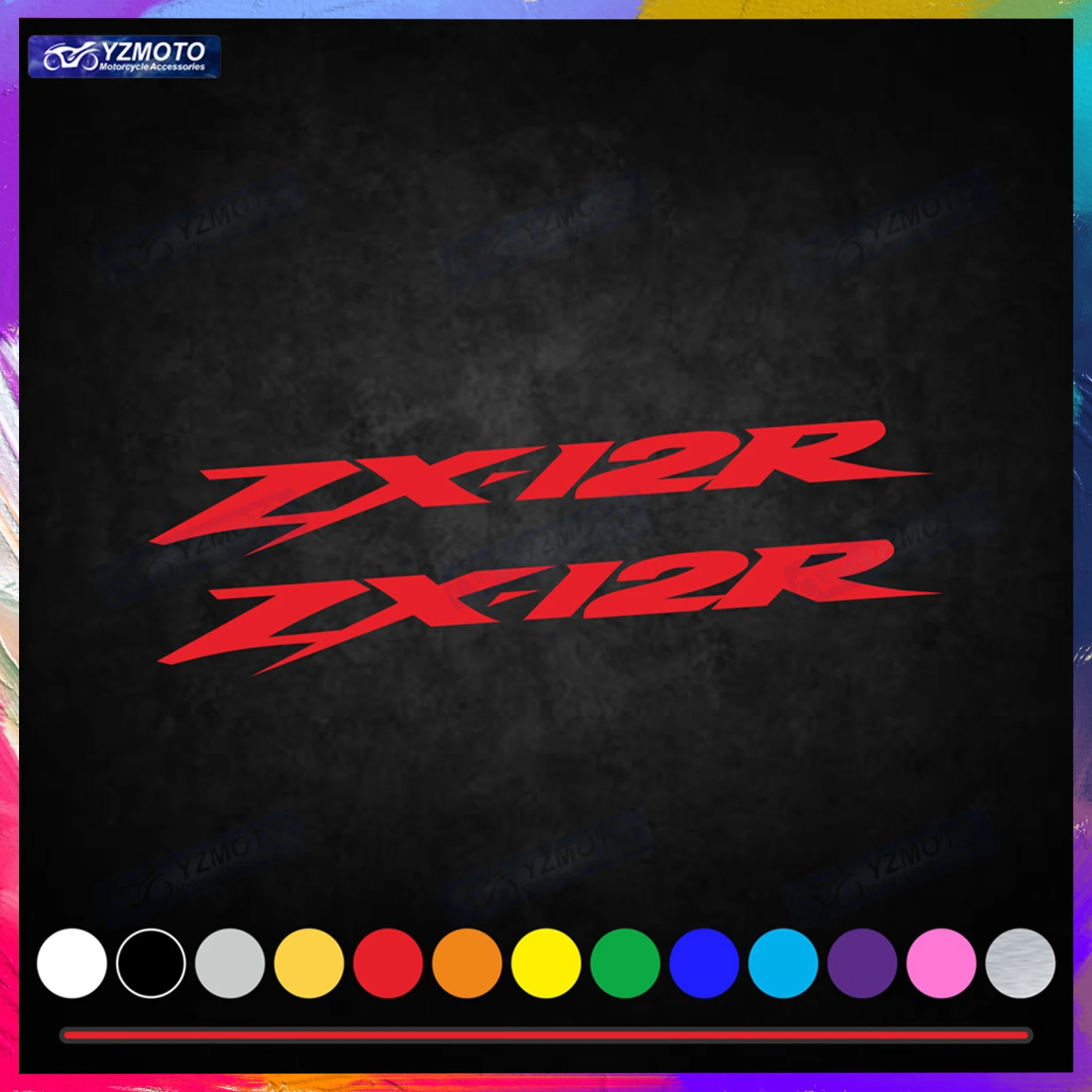 

For ZX-12R ZX12R ZX 12R Motorcycle Racing Sticker Car Body Decal Fuel Tank Logo Fairing Windshield Helmet Stickers Decoration