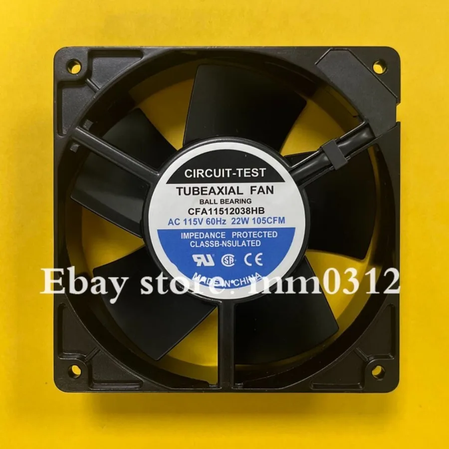 

For CIRCUIT-TEST CFA11512038HB 12038 AC115V 22W All Metal AC Cooling Fan