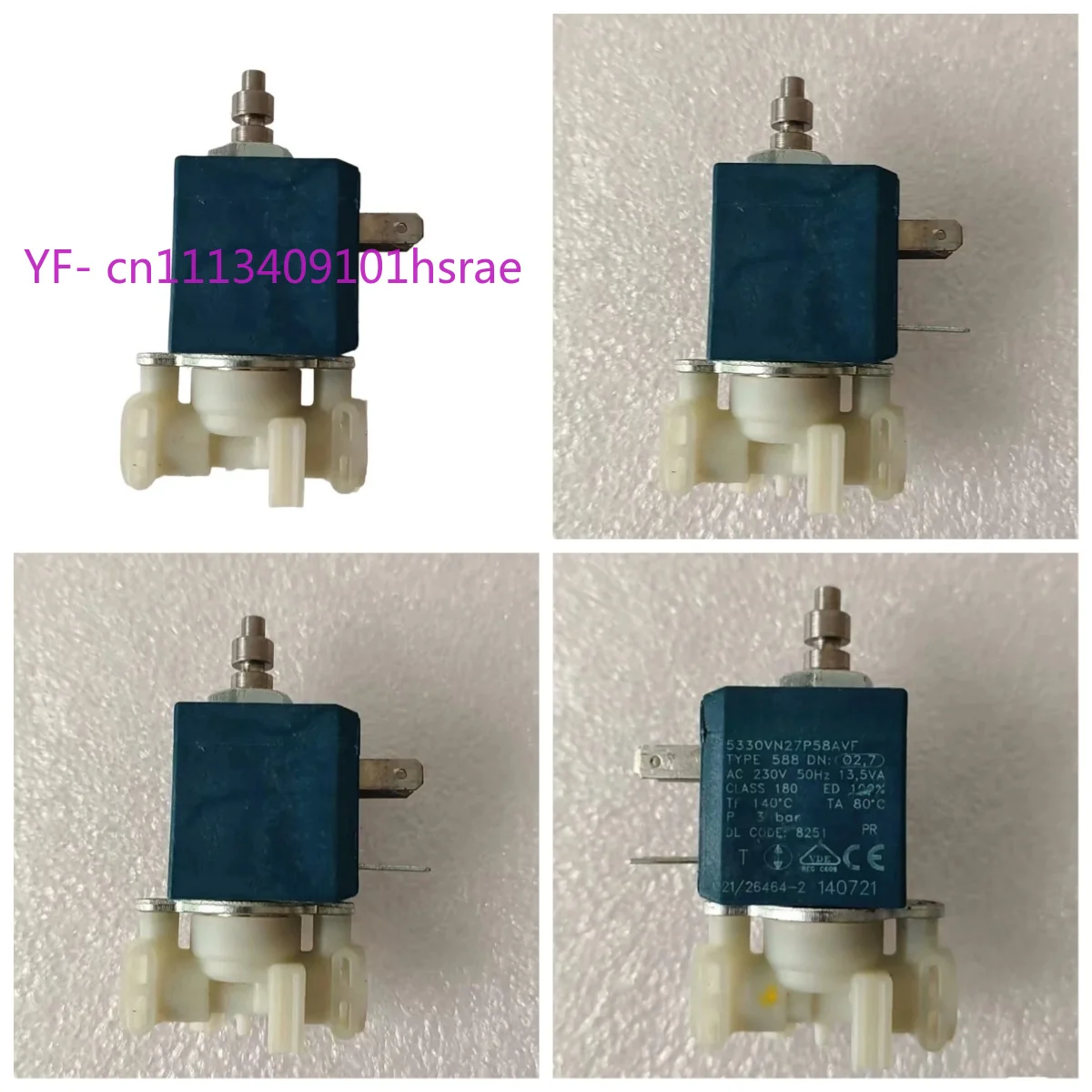 New 230V 50Hz 2/3 Way Solenoid Valve for Delonghi Espresso Coffee Machine Repair Parts