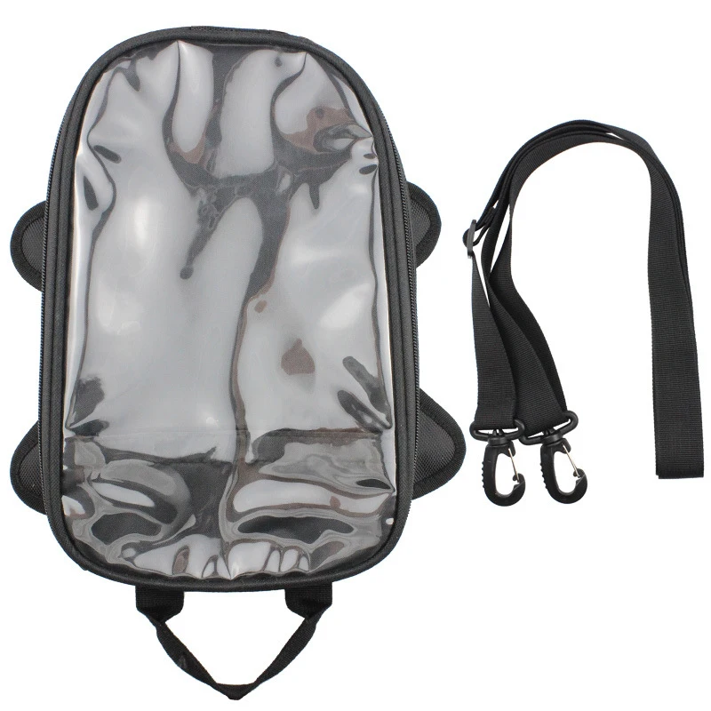 

Magnetic Motorcycle Tank Bag 15L Waterproof Motorbike Fuel Tank Black Saddle Bag Shoulder Backpack Travel For Men Women