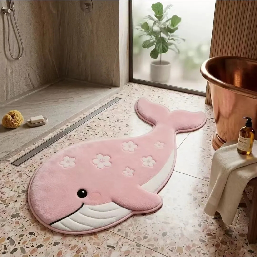 VIKAMA Cartoon Alien Animal Carpet Living Room Sofa Non slip Floor Mat Children's Bedroom Bedside Carpet Home Decoration