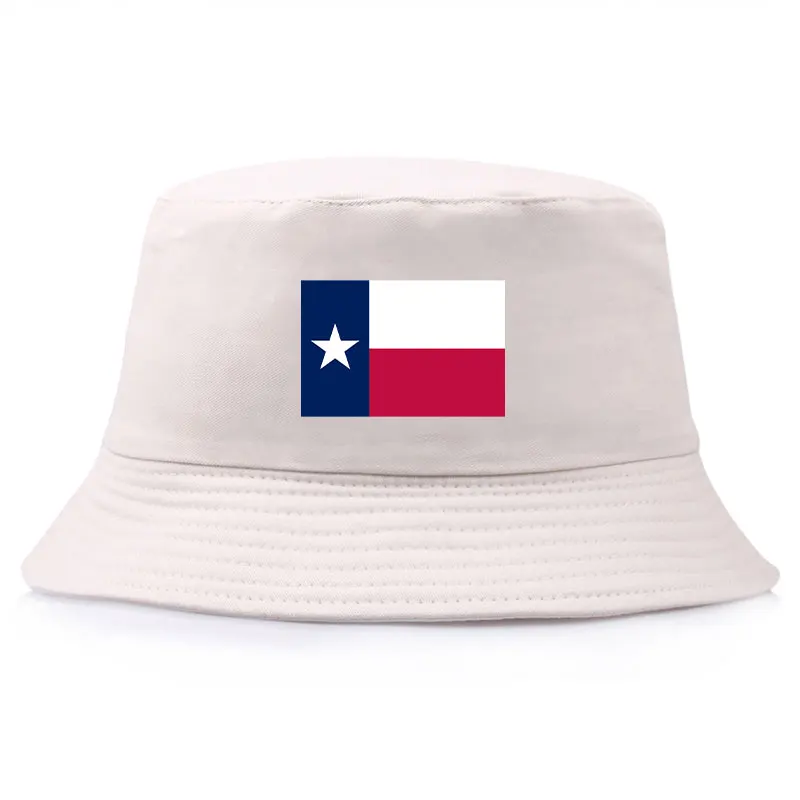 Flag of Texas Print Reversible Bucket Hat Unisex Casual Daily Summer Sun Visor Cap Girl Boy Sun Protection Fisherman Cap Man Hat