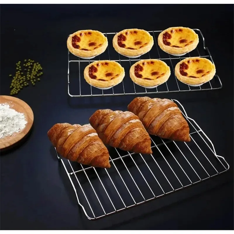 

BBQ net Grill Wire Mesh Roast Nets Bacon Grill Tool Iron Net Non-stick Barbecue tool Stainless Steel square big large meat rack