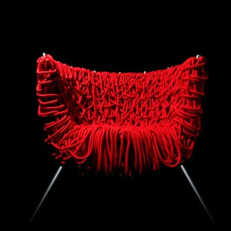 Italian Furniture Hotel Terrace Arm Chair Revolving Tufted Feature Unique Outdoor Rope Lounge Sofa for Resort Club Accent