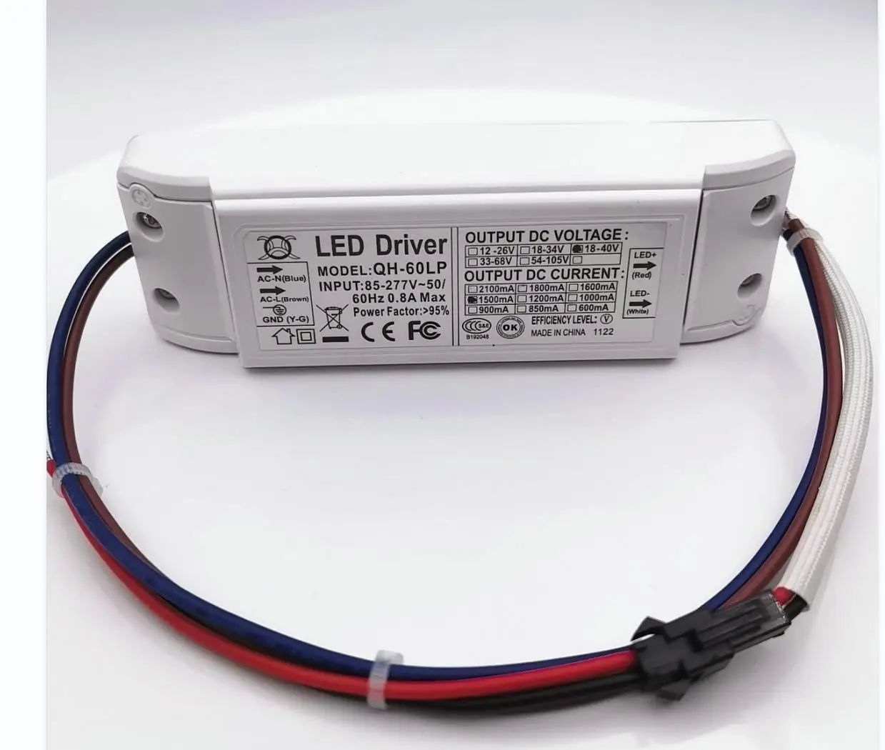 Driver QH-60LP  voltage 18-40V.  current  1500mA  -80 pcs(with freight fees)