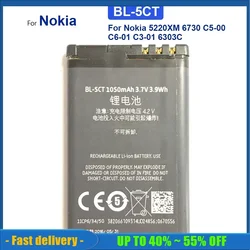 1050mAh Mobile Phone Batteries For Nokia 5220 5220XM 6730 C5 6330 6303i C5-00 C6-01 C3-01 6303C 3720s-2 3720 5220 6730 C5-02