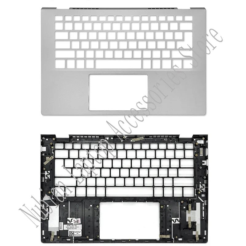 Imagem -04 - Lcd Tampa Traseira para Dell P130g P130g002 Laptop Caixa Inferior Dobradiças Superiores Prata 0wk1kg Novo