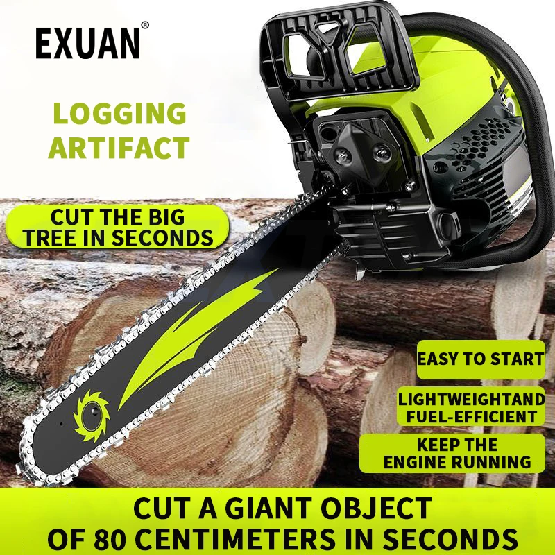 78 Deepening Cylinder Chain Saw Logging Saw Chain Saw Small Hand-held Chainsaw Home Original High-Power Logging Machine
