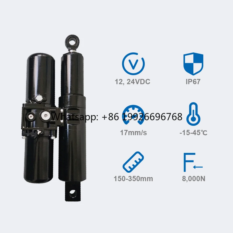 PrimoPal Load Capacity 8000N  Electric Hydraulic Cylinder 24V DC Motor Linear Actuator for Mechanical Lifting Truck