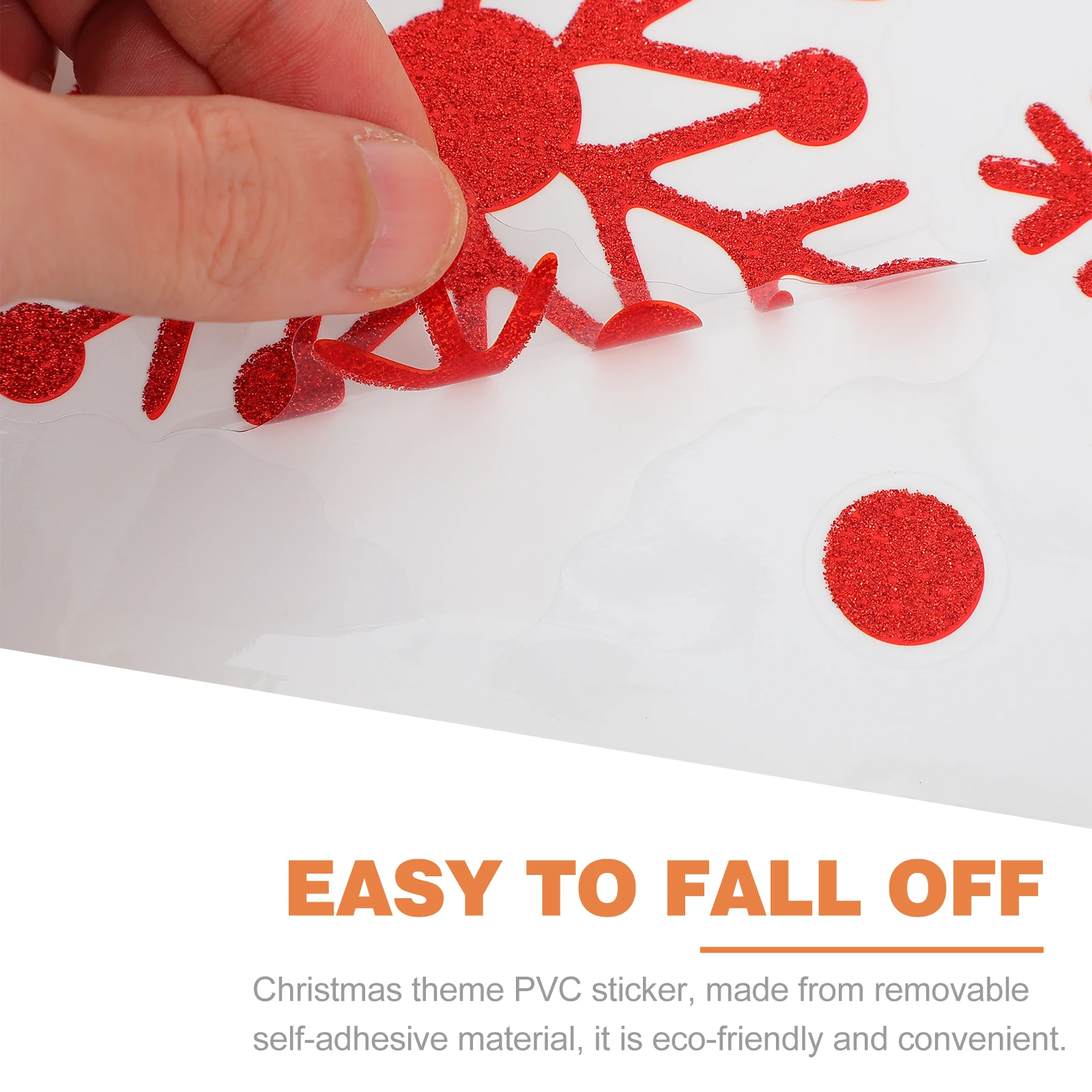 

PVC Snowflake Stickers Removable Holiday Decor for Windows Mirrors Christmas Theme Self Adhesive Wall Sticker Glass Door