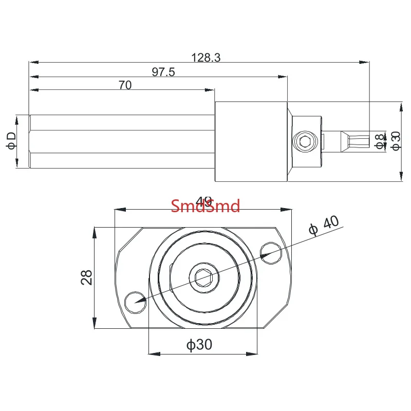 CT08 Punch Swiss Lathe Rotary Broaching Tool Punching Holder Citizen Star Tsugami Hanwha Tornos Jinn Fa Polygym