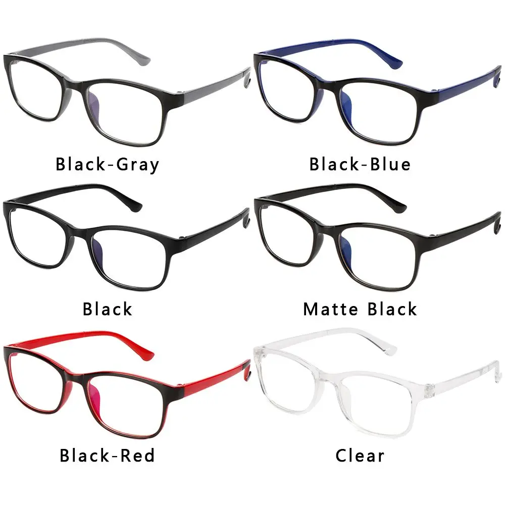 1PC Unisex Clear Lens Reading Glasses Blue Light Blocking Eyewear Square Computer Eyeglasses Frames UV400 Flat Mirror