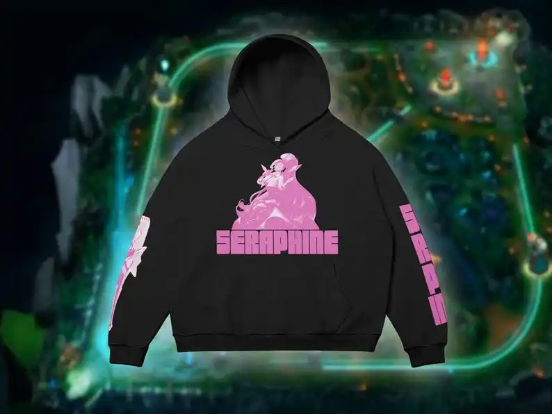 Seraphine Hoodie. Soft Hoodie for Gaming Lovers. Christmas Hoodie for Her. Hextech Music Seraphine Hoodie. Singer .