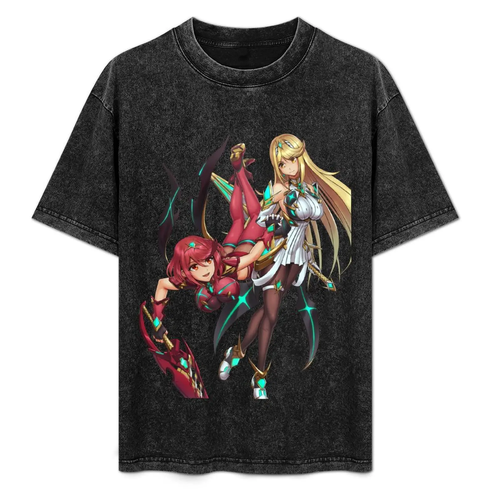 

Pyra and Mythra T-Shirt Fashion Pattern Printed Tee Shirt
