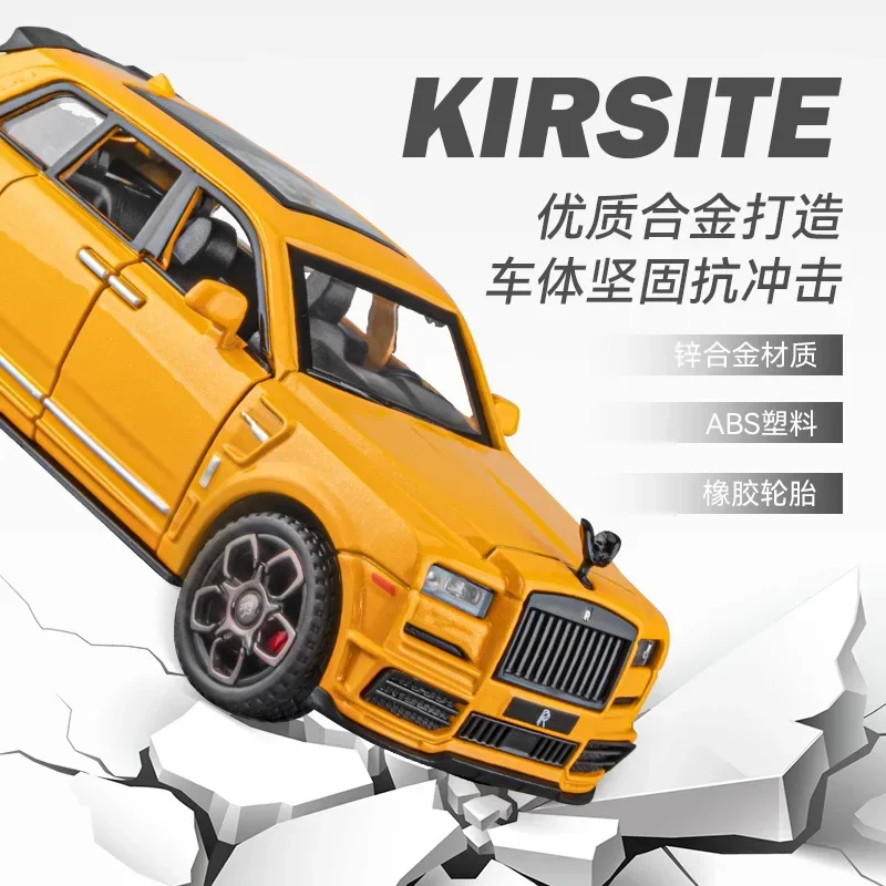 1:36 Cullinan SUV Simulation Legierung Auto Modell Sound Licht Zurückziehen Auto Sammlung Geschenk Kinder Spielzeug
