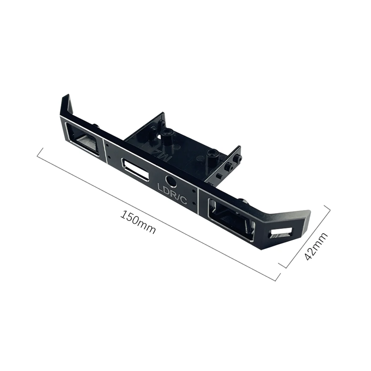 LD-P06 Metal Front Bumper for LDRC LD-P06 LD P06 Unimog 1/12 RC Truck Car Upgrades Parts Accessories,Silver