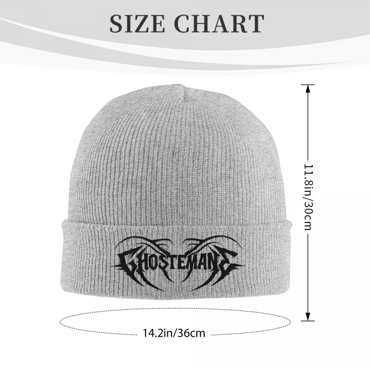 Ghostemane Koko Hats Autumn Winter Beanies Warm Hip Hop Metal Gothic Rock Caps Men Women Acrylic Knitted Caps image 2