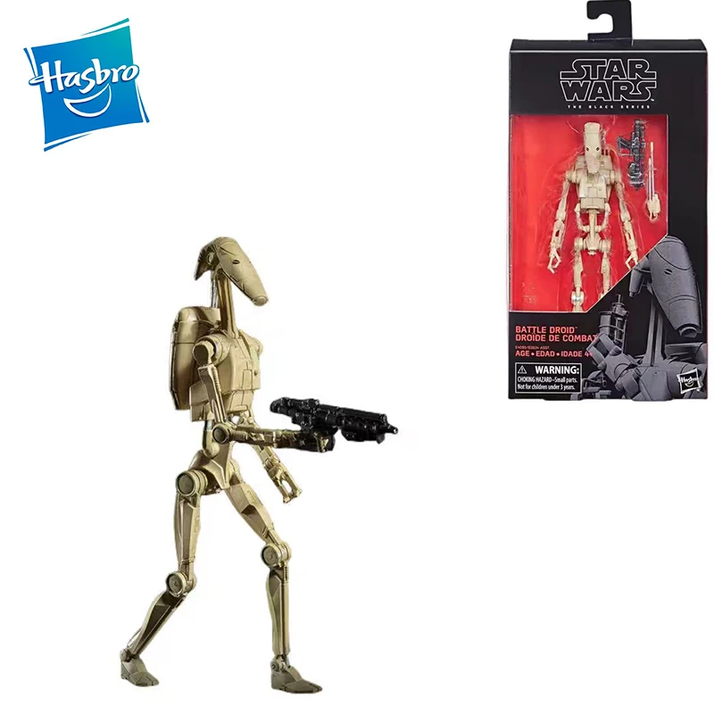 

Hasbro STAR WARS The Black Series Battle Droid action figure model Gift toy collection for kids Animation peripherals 6 inches