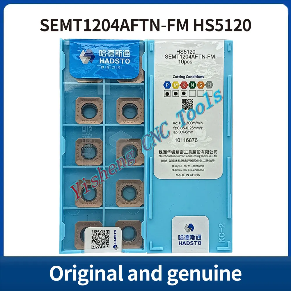 

HADSTO SEMT1204AFTN-FM HS5120 Original genuine CNC square milling cutter insert