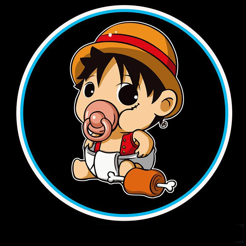 قطعة واحدة سيارة العارض ضوء الضوء المحيط أضواء باب السيارة الكرتون بانداي الكرتون التعريفي ضوء لطيف اكسسوارات السيارات هدية