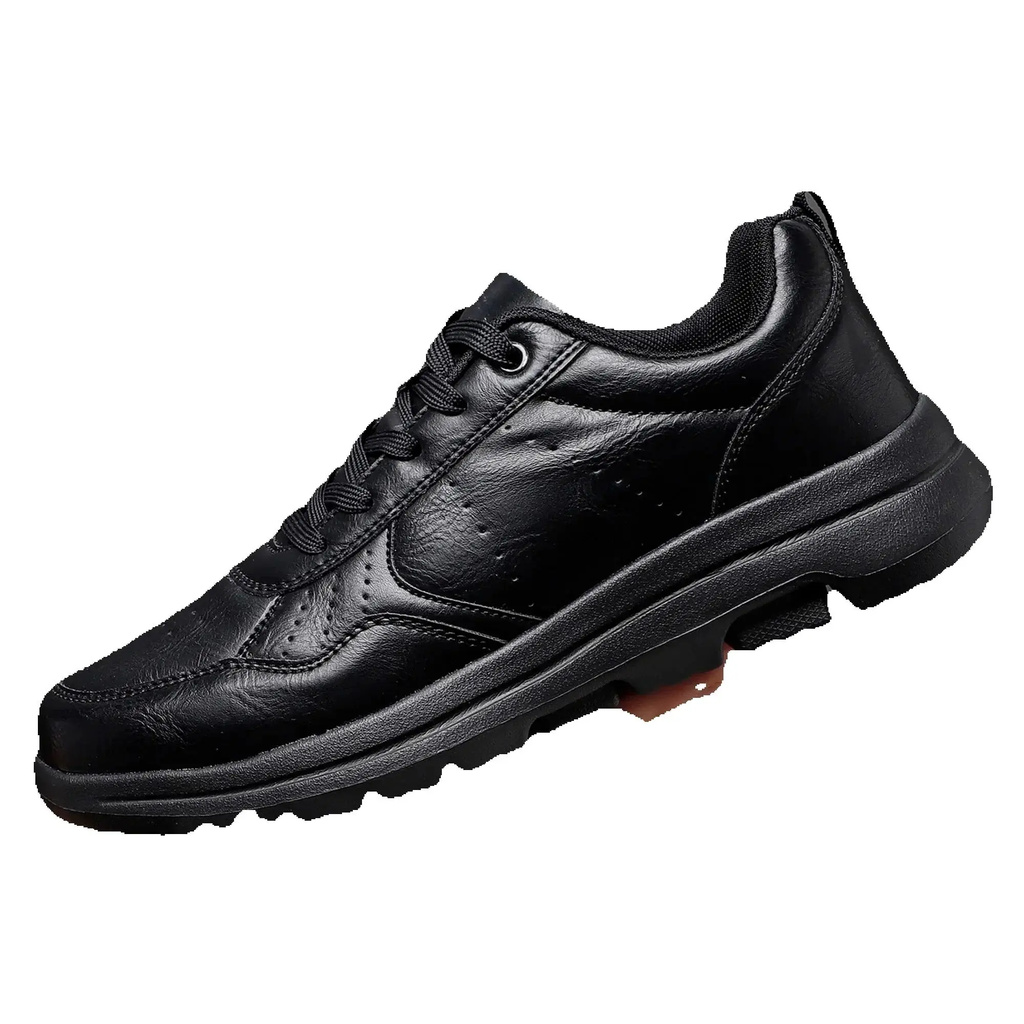 Men\'s Business Leather Shoes Soft Moccasin Shoes Comfortable Casual Shoes for Men Autumn Solid Black White Men Sneakers