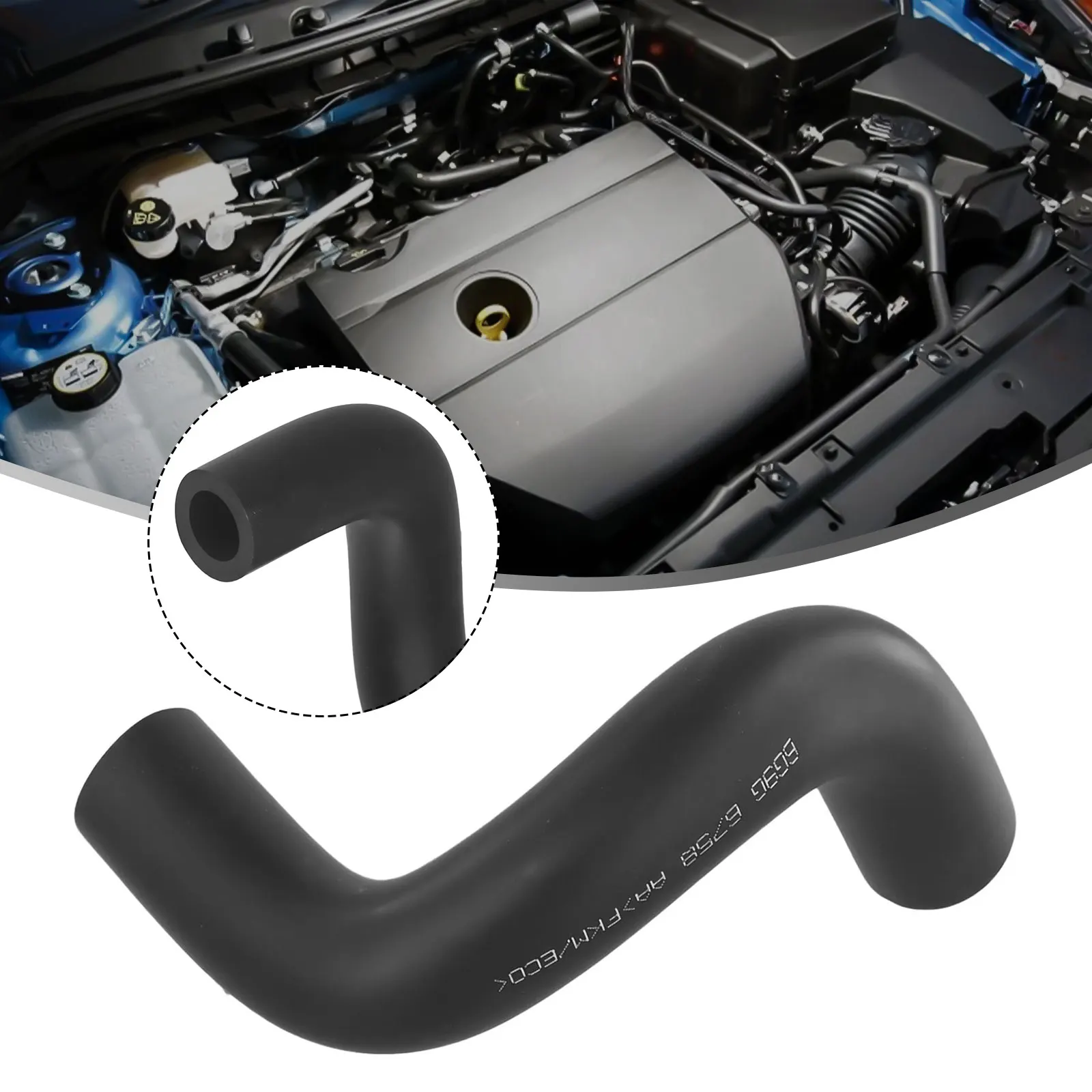 New Practical PCV Hose Crankcase Hose Easy Installation For Mazda3 2004-2006 For Miata PCV Hose Parts ABS Black