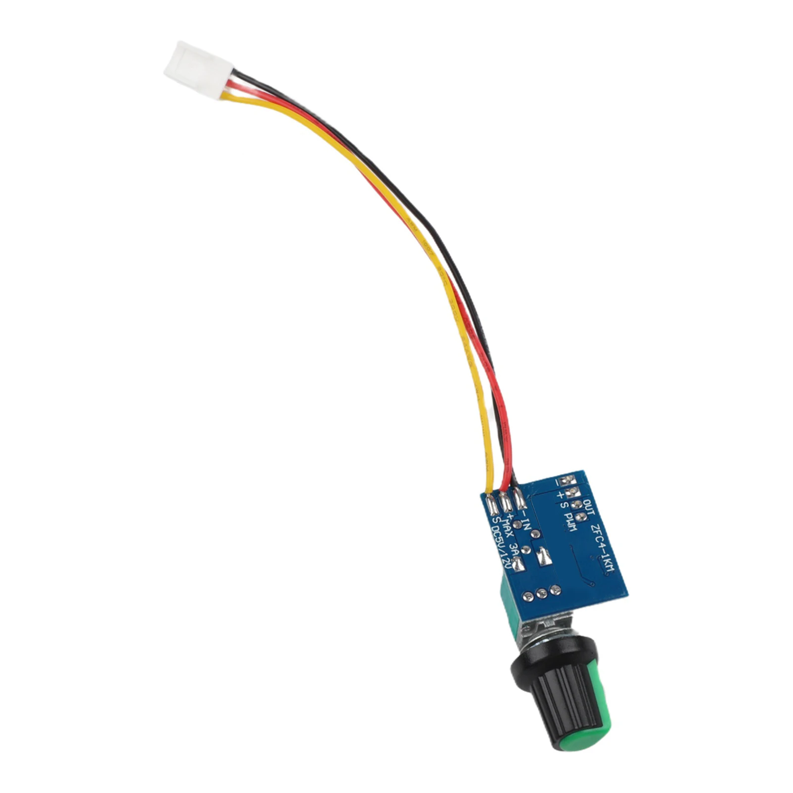 4 Wire Fan Speed Controller with Switch DC12V for PC CPU Cooling Fans Manual Stop Control Compatible with 12V Fans