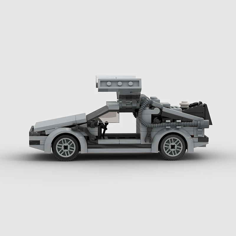 Delorean from BACK TO THE FUTURE MOC Speed Champions Building Blocks City Sports Racing Vehicle DIY Bricks Toys Christmas Gift