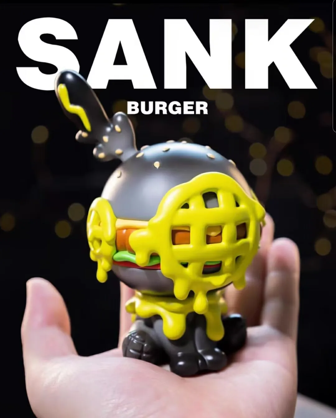 Sank Toys Sank The Child Little Sank Burger Gery Resin Painted Collection Figurine Figure Model Statue