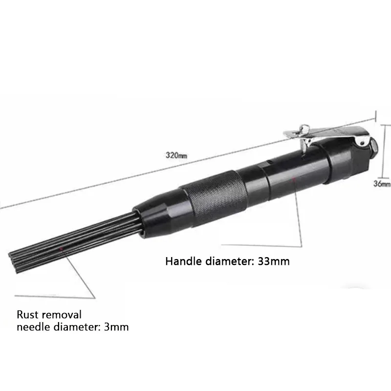 12 Pieces M Needle Beam Type Pneumatic Rust Remover WP-M436 Needle Type High Power Pneumatic Original Strong