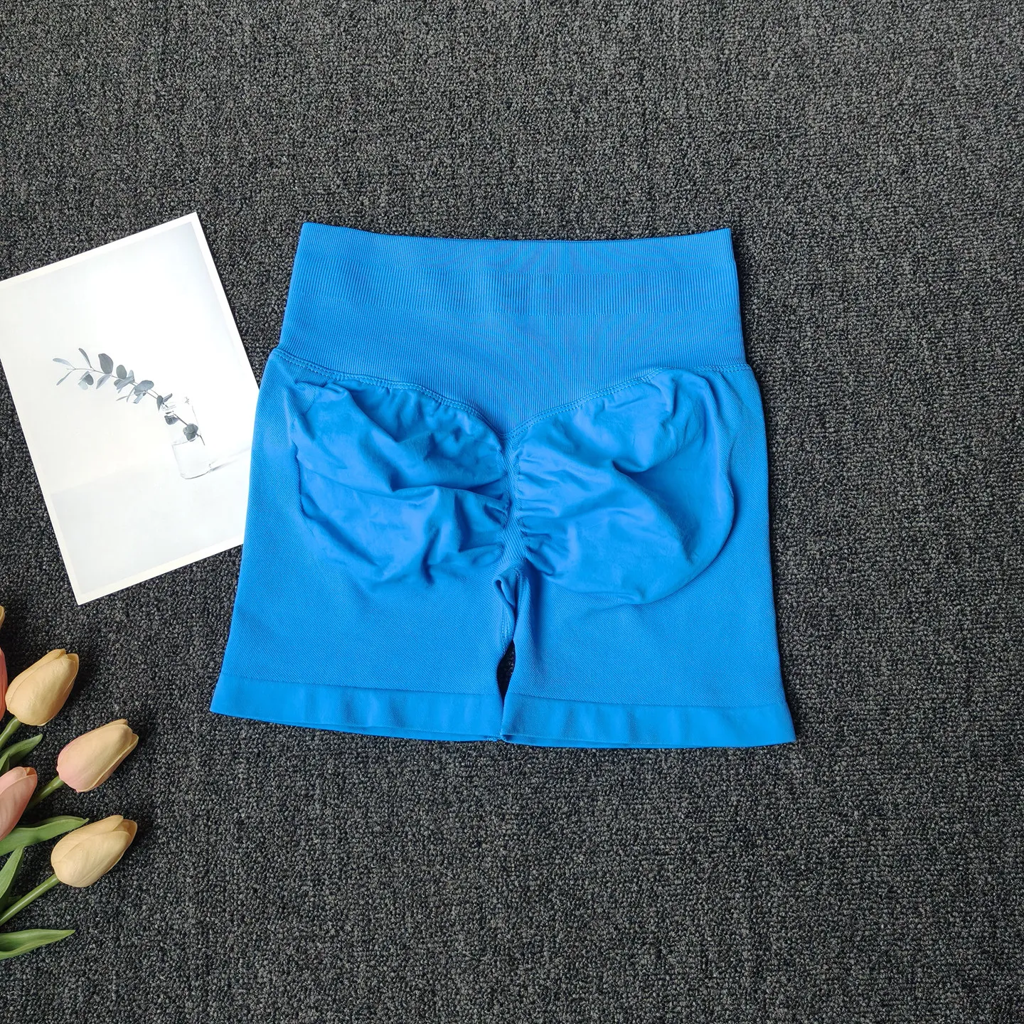 Peach Butt Fitness-Shorts für Damen, Sport-Shorts mit Po-Lifting-Effekt, Yoga-Shorts, hohe Taille, bauchstraffend, nahtlos, hochelastisch. – Detail 17
