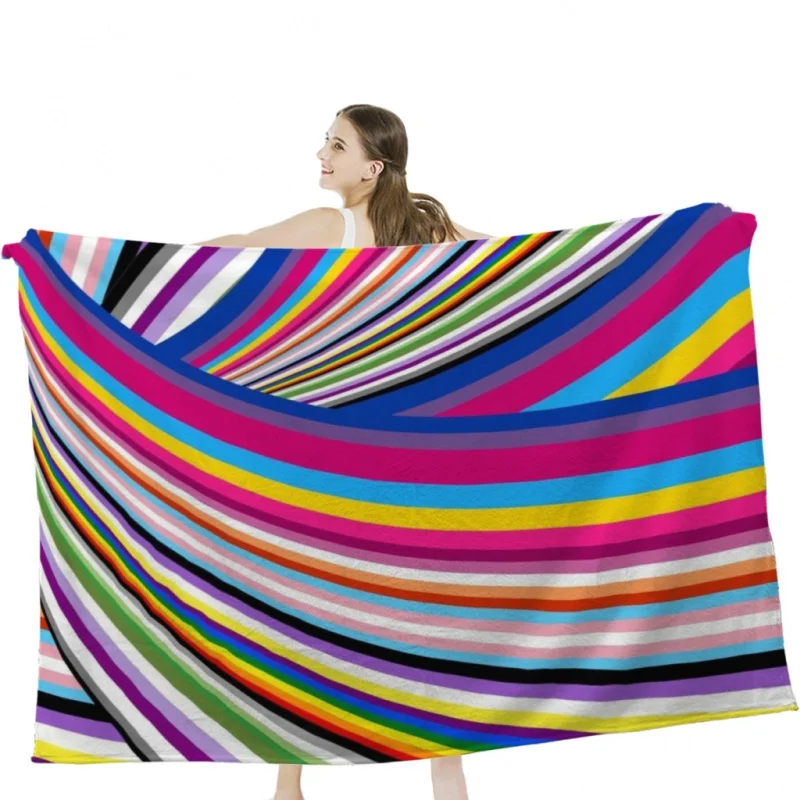 Pride Flags Soft Velvet Blanket Lightweight Bed Blanket Home Decor Fleece Blanket