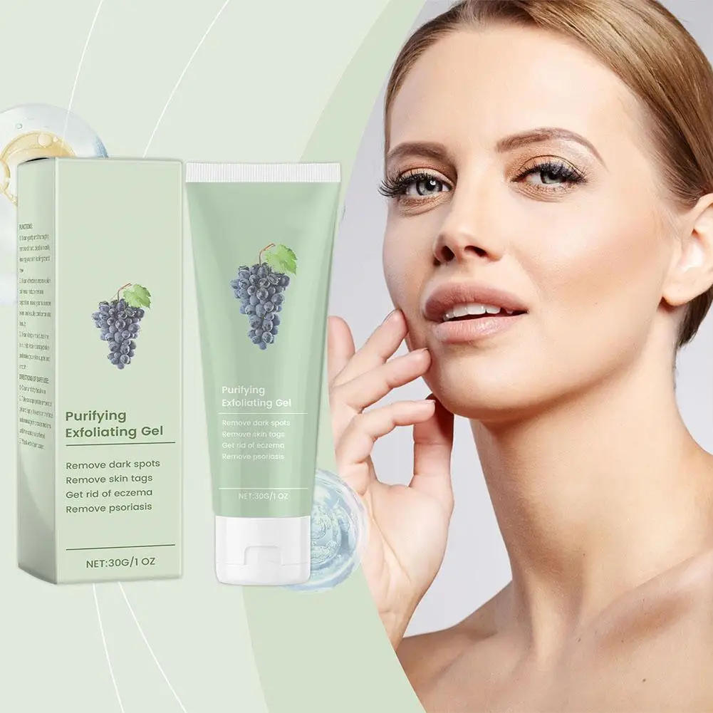 Grape Exfoliating Gel For Face Remove Old Dead Skin Deep Cleaning Face Scrub Oil Control Gentle Nourishing Skin Care Product