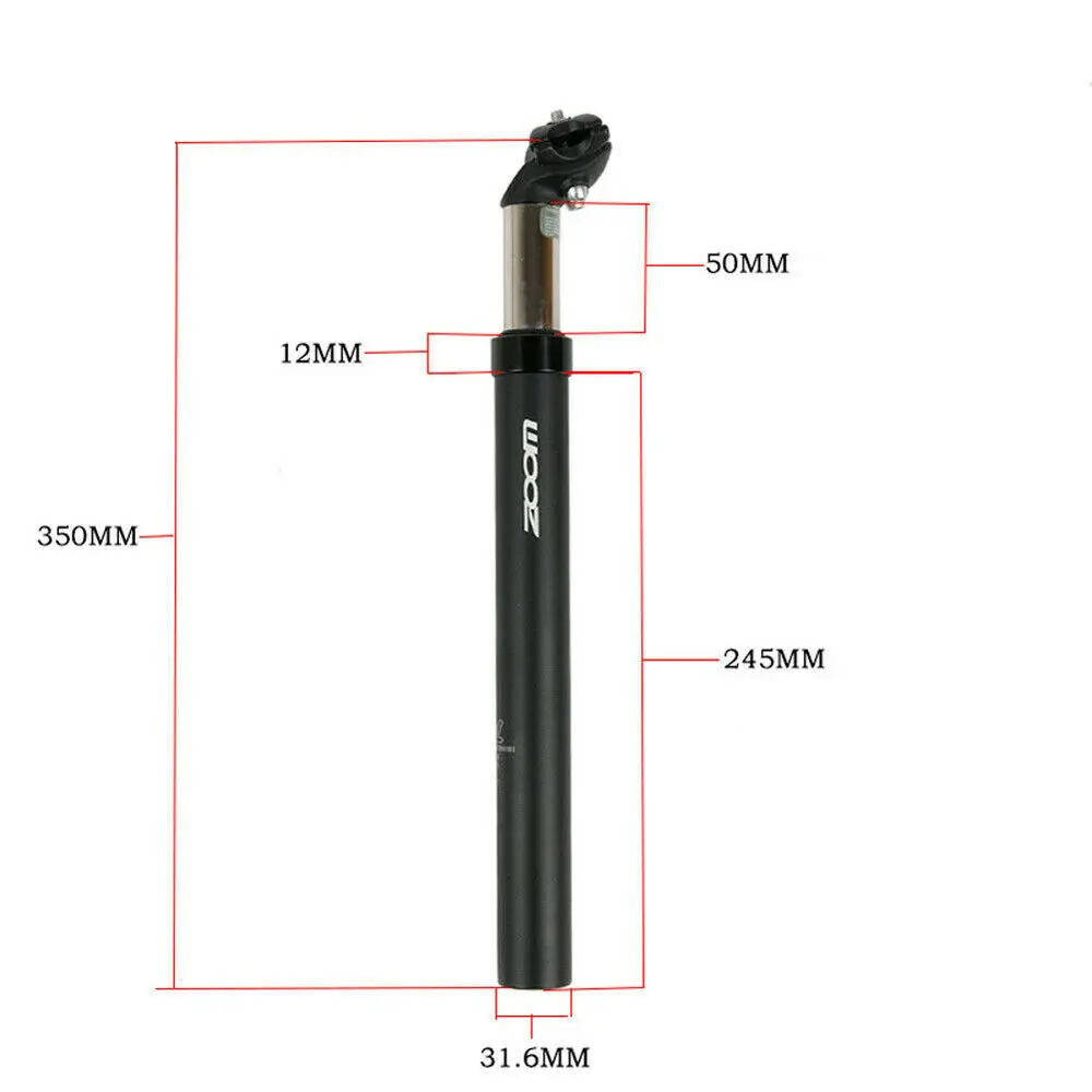 Xe Đạp Seatpost 27.2/ 31.6 X350MM Ghế Bài Nhôm Xe Đạp Hấp Thụ Sốc Giảm Chấn Ghế Ống